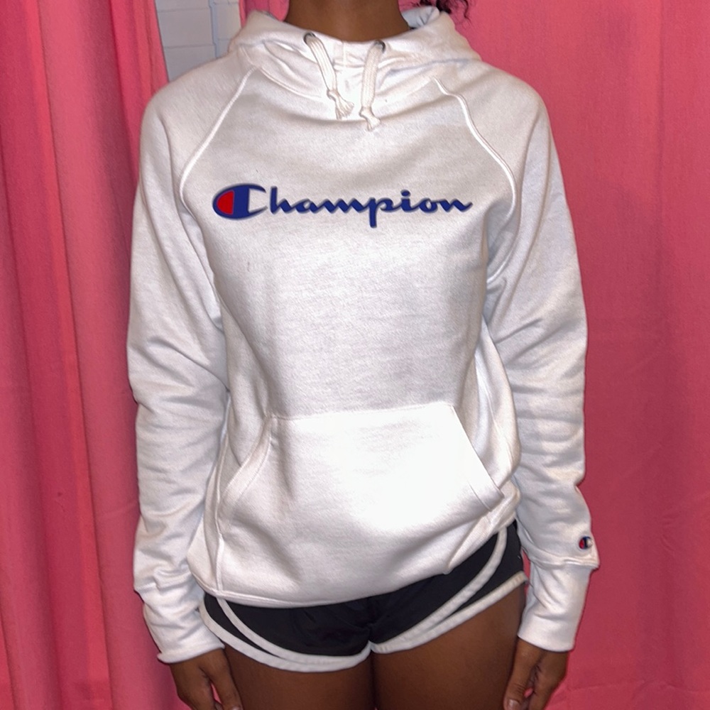 white champion hoodie